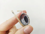 Earrings Black onyx gemstone Sterling Silver 925