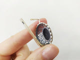 Earrings Black onyx gemstone Sterling Silver 925