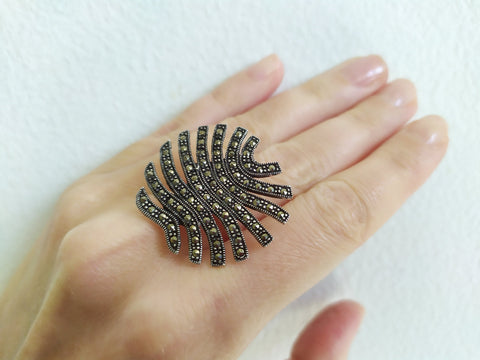 Marcasite RING Sterling silver 925