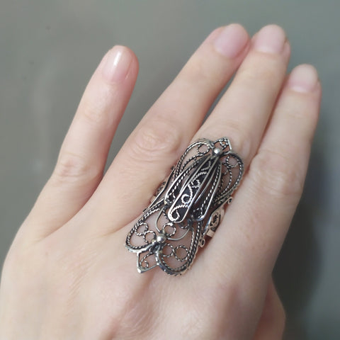 RING Sterling silver 925 Artisan jewels