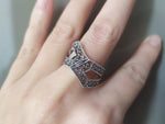 Women band ring Silver 925 sparkle jewelry