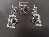 Black onyx silver 925 rectangle Ring Jewelry Armenian handmade