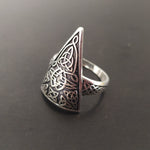 Armenian jewelry RING Triangle celtic style Sterling silver 925