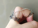 Sterling silver 925 ring with black onyx gemstone