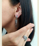 Earrings and ring  Sterling silver 925 Taraz jewellery