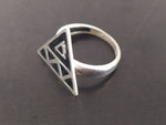 Armenian jewelry Small ring Triangle celtic style Sterling silver 925 Taraz jewellery handmade