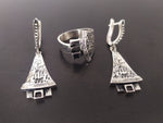 Armenian jewelry Earrings without stone Sterling silver 925