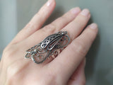 Earrings and ring Armenian handmade jewelry Sterling silver 925