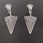 Armenian jewelry Earrings Triangle taraz style Sterling silver 925 Taraz jewellery handmade