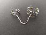 Double ring Ethnic jewelry Sterling silver 925