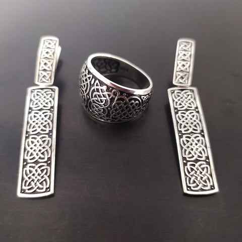 Earrings and ring  Sterling silver 925 Taraz jewellery