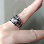 Armenian jewelry RING celtic style Sterling silver 925 Taraz jewellery handmade