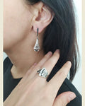 Armenian jewelry Earrings without stone Sterling silver 925