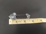 Double ring armor rings Full finger ring shield Sterling silver 925