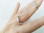 Double ring Silver 925 Ethnic jewelry Sterling silver Adjustable rings