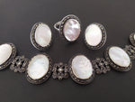SILVER 925 Jewelry Set Earrings ring bracelet