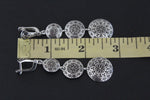 Very long earrings Sterling silver 925 round