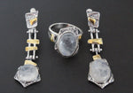 Rings Moon stone Artisan jewelry cabochon Silver 925 gem stone