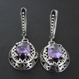 Delicate ring Silver 925 Light weight Purple jewelry