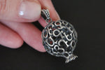 Armenian alphabet Pomegranate pendant  STERLING SILVER 925