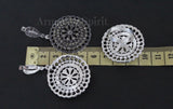 Sterling silver 925 Extra big earrings Marcasite