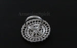 Sterling silver 925 Extra big ring unusual Marcasite Bohemian