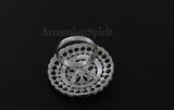 Sterling silver 925 Extra big ring unusual Marcasite Bohemian