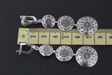 Very long earrings Sterling silver 925 round