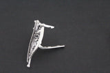 Leaf earrings and ring Sterling silver 925
