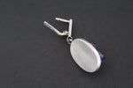 Amethyst ring druze purple jewelry STERLING SILVER 925