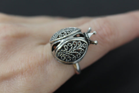 Pomegranate ring  Sterling silver 925 Armenian handmade jewelry