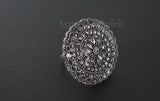 Sterling silver 925 big ring earrings Marcasite