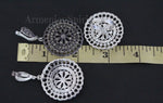 Sterling silver 925 Extra big earrings Marcasite