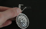 Sterling silver 925 Extra big earrings Marcasite