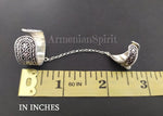Armor ring Sterling silver 925 Double Armenian armored jewelry