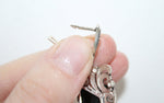 Black earrings Sterling silver 925 Luxury jewelry marcasite