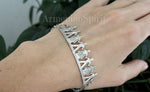Armenian jewelry Band ring and bracelet Qochari dancers women SILVER 925