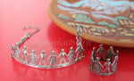 Armenian jewelry Band ring and bracelet Qochari dancers women SILVER 925