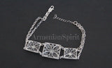 Armenian jewelry Bracelet sterling silver 925 Filigree lab white pearl