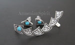Silver cuff earring only for Left ear and a pair of tiny studs CHOOSE