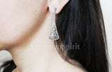 Long earrings Silver 925 Filigree