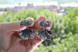 Stud earrings Silver 925 Armenian Modern jewelry