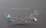 Silver cuff earring only for Left ear and a pair of tiny studs CHOOSE