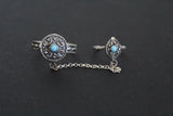 Set of 3 rings Sterling silver 925 Adjustable Armenian handmade