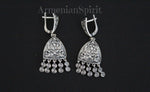 Sterling silver 925 chandelier Boho dangle very long earrings