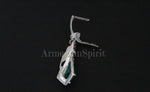 Emerald green stone Silver 925 marcasite Luxury Marcazite
