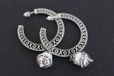 Large earrings Silver 925 Pearl white Armenian Modern