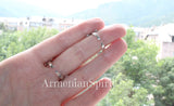 Armor double ring Sterling silver 925 Armenian