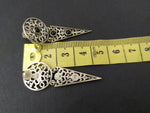 Stud earrings Sterling Silver 925 filigree traditional jewelry with black onyx