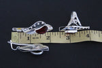 Earrings Sterling silver 925 and natural Garnet ONE of a Kind Armenian jewelry